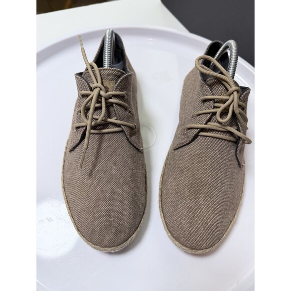 Patara Mens Nomad Canvas Lace Up Espadrille Shoes Cork Insoles EU 41 US 8 Beige main image 4